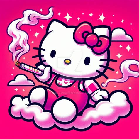 hello kitty smoking|hello kitty smoking weed wallpaper.